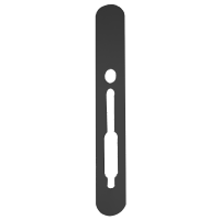 SASHSTOP Torchguard Door Handle Protector Discreet 300mm x 40mm Short Below/Below Anthracite 224205