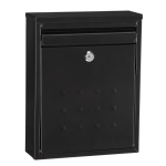 ASEC Modern Post Box Black