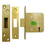 ASEC 5 Lever Deadlock 64mm PB KD (Boxed)