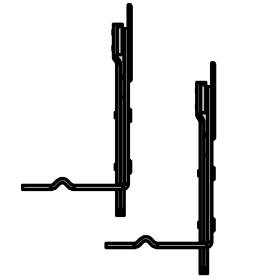 KENRICK Excalibur Shootbolt Extension (1 Pair) EXDSBK 300mm - Click Image to Close