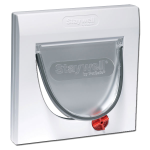 STAYWELL Pet Door 4 Way Lock 900 Series Cat Flap 224mm X 224mm White