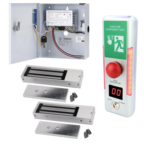 ICS EDS-ENFORCER Escape Door System With PSU & Standard Magnet Monitored 2 x Standard Magnets - Click Image to Close