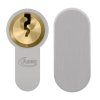 ASEC Vital 6 Pin Key & Turn Euro Dual Finish Snap Resistant Cylinder 70mm 40/30T (35/10/25T)