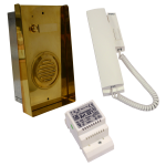 VIDEX EK911S 1 Way Surface Mounted Audio Kit EK9112 Brass Surface Panel with 3021 Handset