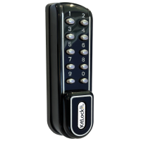 CODELOCKS KL1200 Battery Operated Digital Cabinet Lock Black