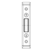 GU Deadbolt Keep U24 x 6mm With 12mm Axis To Suit Secury Panic E Stainless Steel 6-40032-AC-0-8