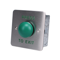 ASEC Press To Exit Green Dome Button EXB0657