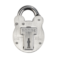 SQUIRE 555 Stainless Steel Old English Marine Padlock Keyed To Differ 50mm Carded