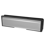 WELSEAL UPVC Letter Box 20-40 - 265mm Wide Silver