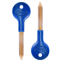 ASEC Door Security Rack Bolt Key 35mm - Qty 2