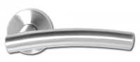 ASEC Stainless Steel Round Rose Lever Furniture SSS Curved