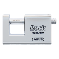 ABUS 93RK/110 Rock Steel Sliding Bolt Shutterlock Body Only Without Cylinder Accepts Half Euro (EPZ)