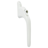 ASEC Espag Inline Handle With Spindle White - 20mm Spindle