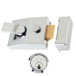 YALE 85 & 89 Deadlocking Nightlatch 60mm Chrome CH Cyl Visi