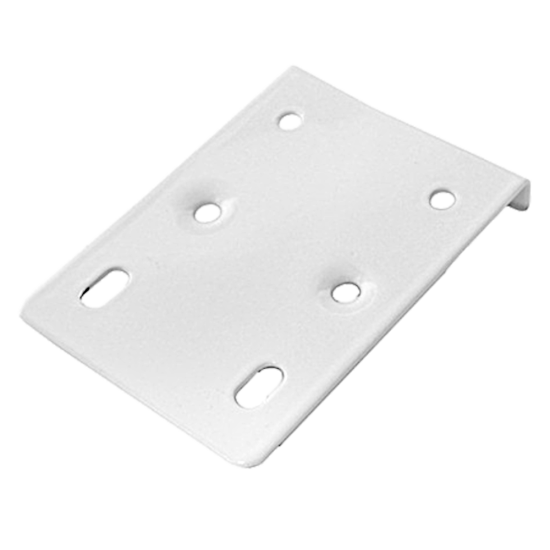 ASEC Cabinet Hinge Repair Plate 75mm X 10mm X 55mm White - Click Image to Close