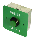 ASEC Press To Exit Green Button `Press To Exit`