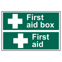 ASEC First Aid Box Sign 300mm x 200mm 300mm x 200mm