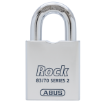 ABUS 83/70 Rock Series 2 Open Shackle Steel Padlock Body Only Without Cylinder Accepts Half Euro (EPZ)