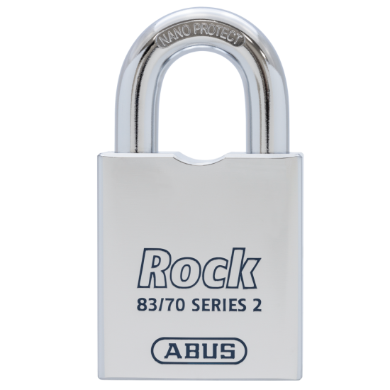 ABUS 83/70 Rock Series 2 Open Shackle Steel Padlock Body Only Without Cylinder Accepts Half Euro (EPZ) - Click Image to Close