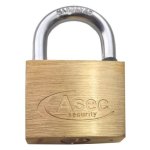 ASEC KA Open Shackle Brass Padlock 40mm KA `K` Boxed