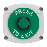 ASEC Surface Mounted Button `Press To Exit`
