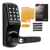 CODELOCKS CL5010 Battery Operated Digital Lock CL5010 Solid Black With Fire Kit