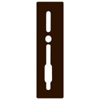 SASHSTOP Torchguard Door Handle Protector 30/45 Backset 300mm x 75mm Long Above/Below Brown 223506