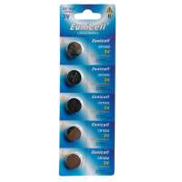 EUNICELL 3V CR1632 Button Cell Battery (5 PER CARD) CR1632