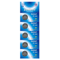 EUNICELL 3V CR1620 Button Cell Battery (5 PER CARD) CR1620