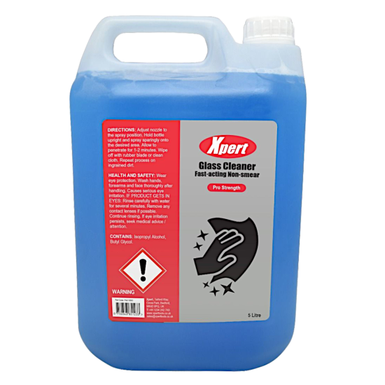 XPERT Glass Cleaner Pro Strength 5 Litre Refill - Click Image to Close