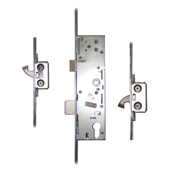 ERA Lever Operated Latch & Deadbolt Split Spindle 20mm - 2 Hook 45/92 - Radius - Click Image to Close