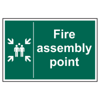 ASEC Fire Assembly Point Sign 400mm x 600mm 400mm x 600mm