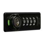 CODELOCKS KitLock KL20 Horizontal Mechanical Combination Lock With Auto Scramble KL20 Black RH