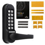 CL0510 Marine By Codelocks Digital Lock Black - CL0515 With Passage Set And Fire Kit