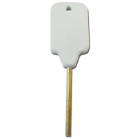 ASEC TS7451 White Plastic Head Avocet WMS Window Key White Plastic Head Key