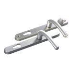 FAB & FIX Balmoral 92/62 Lever/Lever Snib UPVC Furniture Satin Chrome