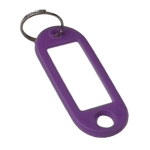 ASEC Key Name Tag Bag of 50 Single Colour Purple