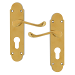 ASEC Oakley Plate Mounted Lever Furniture PB Euro Lever Lock Visi