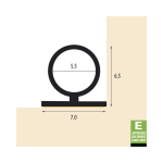 REDDIPLEX 5.5mm Acoustic Bubble Seal To Suit Timber, Steel & Composite Doors 5.5mm x 50m - White